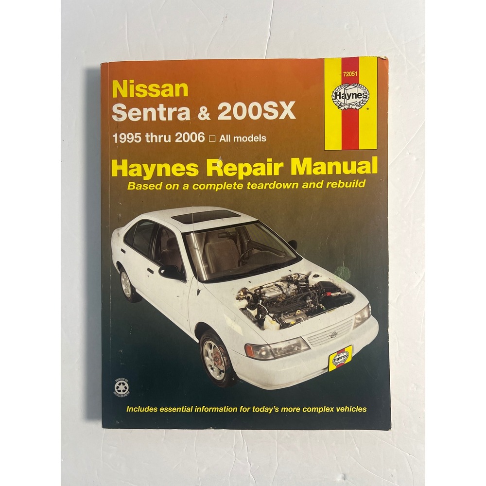 Nissan Sentra 200SX Haynes Repair Manual 1995-2006 All Models 72051‎ DIY Service